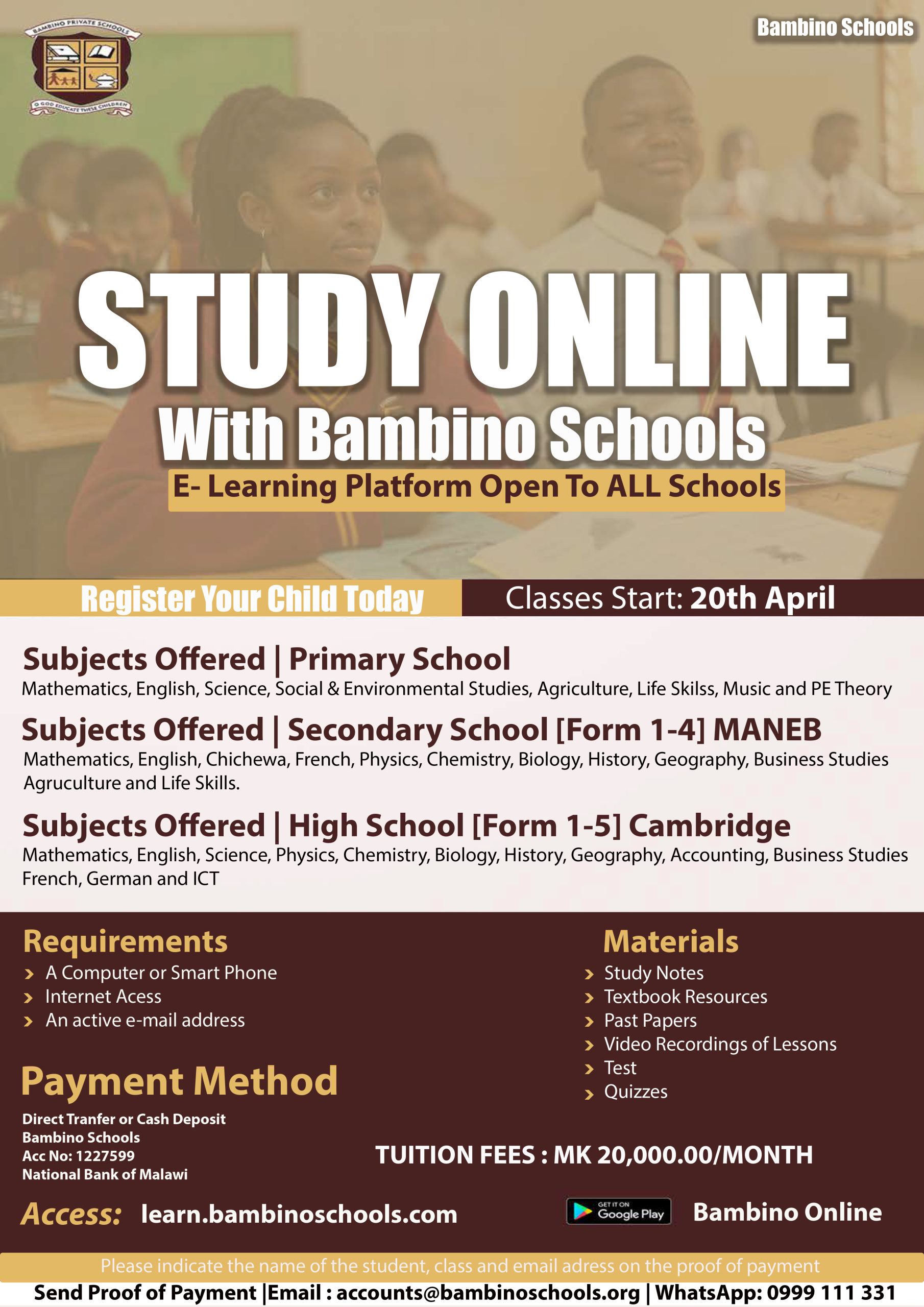 Bambino Schools Online